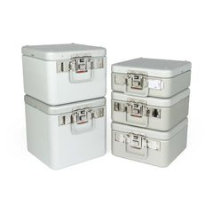 3/4 Size Sterilization Container with Lid and Handle - Premium Surgical Instrument Storage System