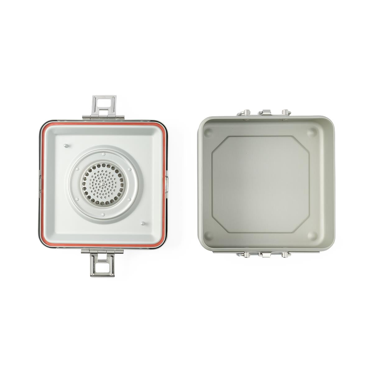 Half-Size Sterilization Container with Lid and Handle - Surgical Instrument Storage System for Healthcare Facilities