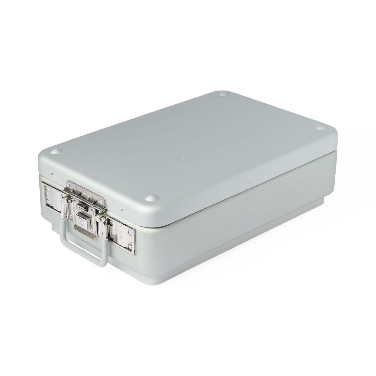 Medline Steriset 3-Quarter Sterilization Container with Condensate Drain and Aluminum Lid - Anodized Construction for Medical Instrument Sterilization