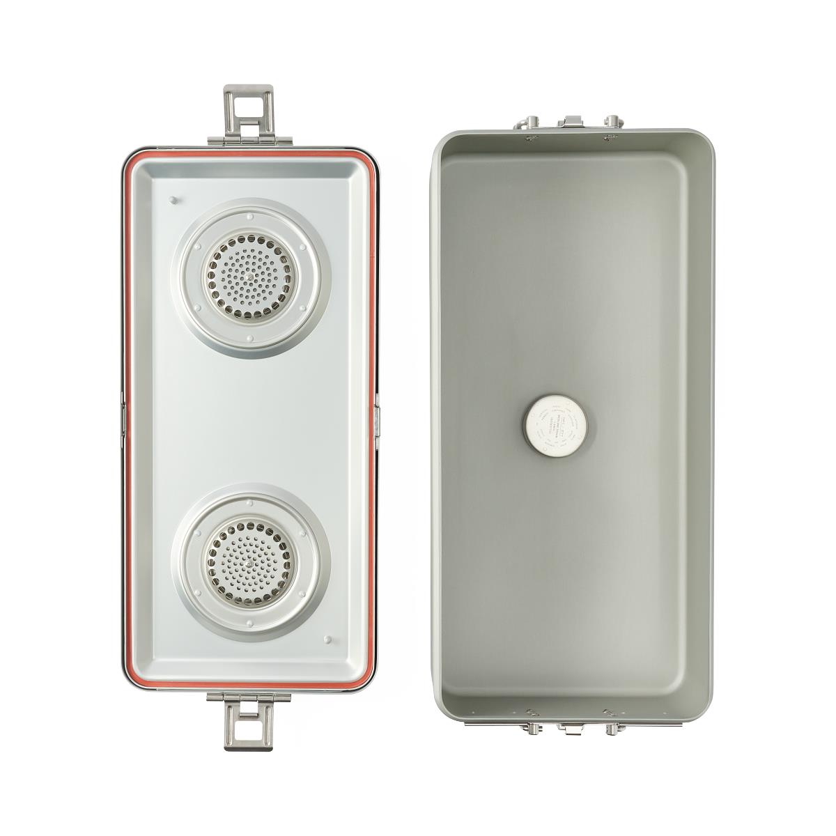 Full-Sized Sterilization Containers with Condensate Drain and Aluminum Lid - Premium Medical Grade