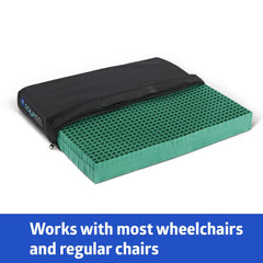 Medline EquaGel Balance Wheelchair Cushion - Premium All-Gel Pressure Relief Cushion with Cooling Technology