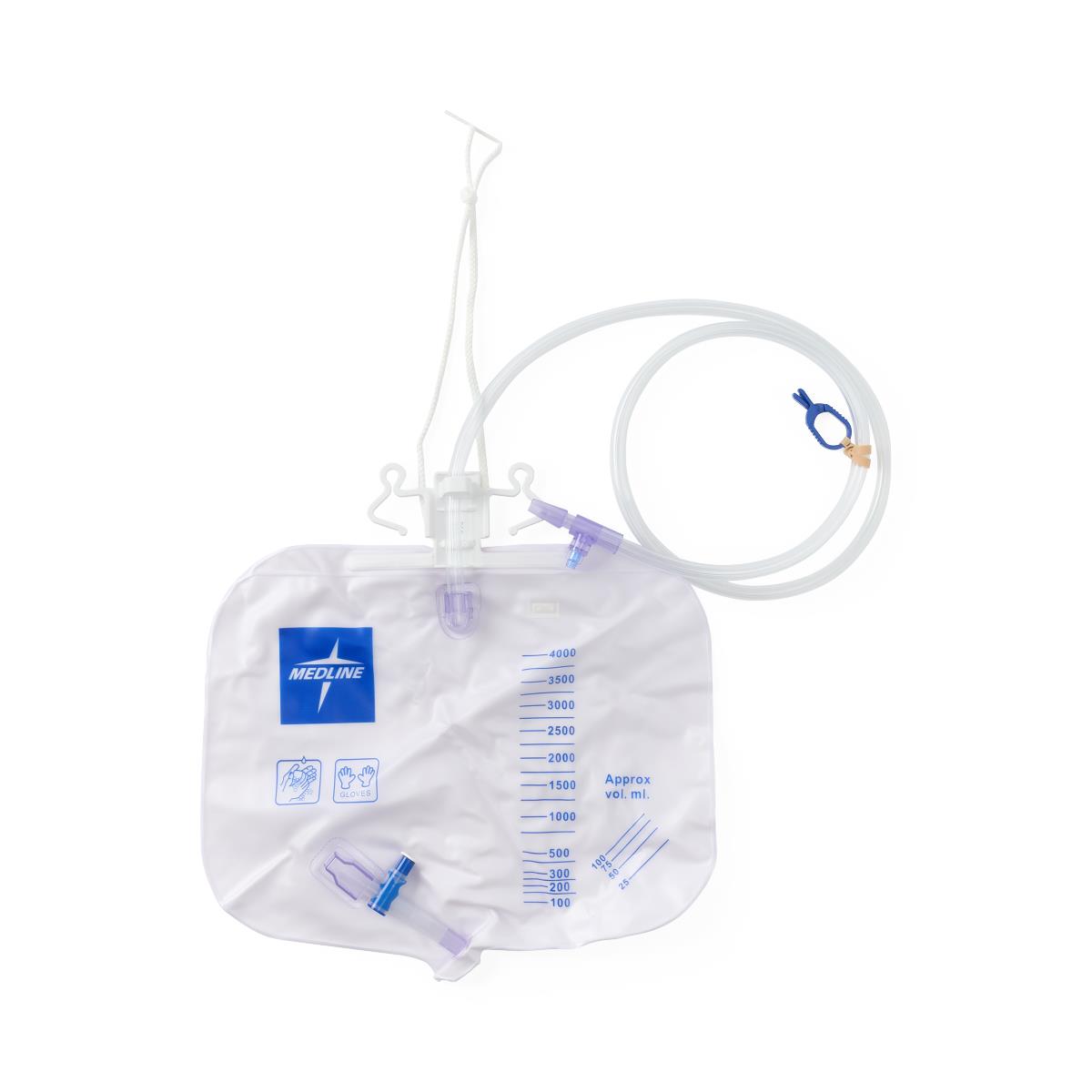 Urinary Drainage Bag with Anti-Reflux Valve, 4000mL Capacity - Premium STARLUMEN Tubing