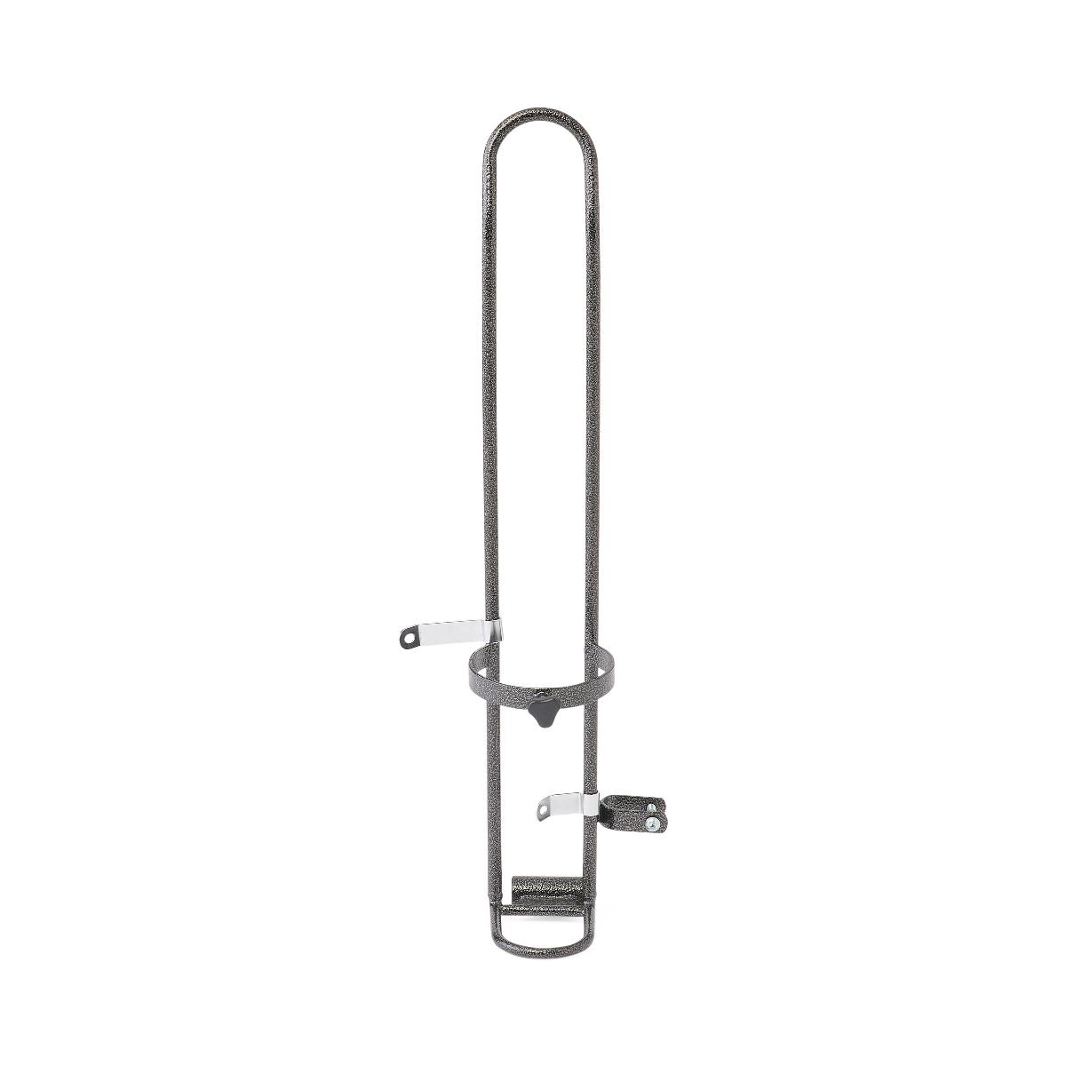 Wheelchair Oxygen Holder and IV Pole Combo Unit - 74 Inch Steel Medical Equipment Attachment