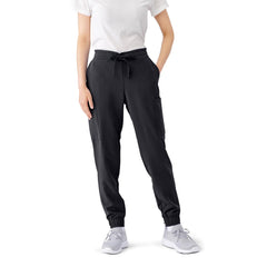 Women's 7-Pocket Jogger-Style Scrub Pants - 4-Way Stretch Medical Uniform Bottoms