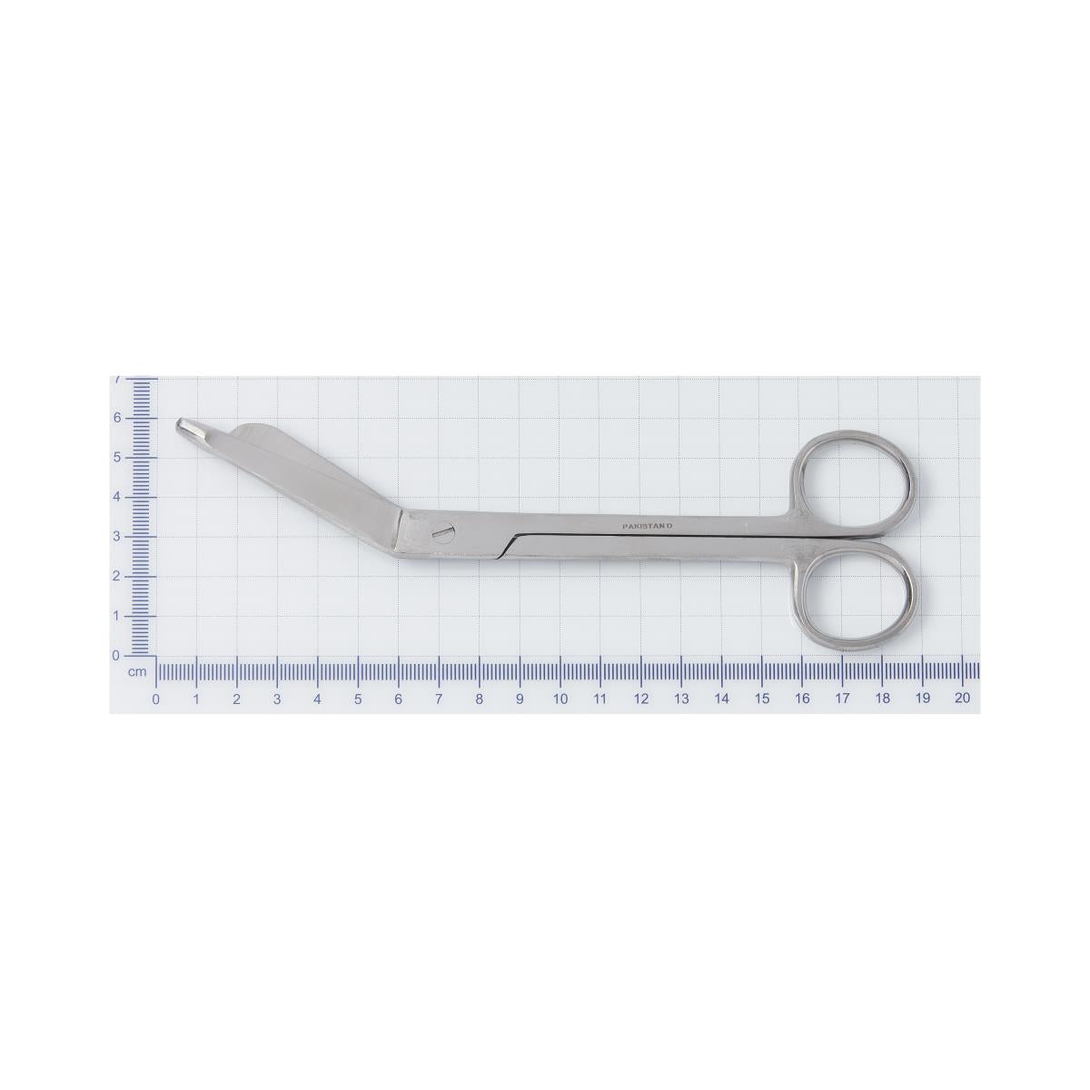 Professional Lister Safety-Angled Bandage Scissors, Sterile, 7.25 Inch - Stainless Steel Surgical Grade