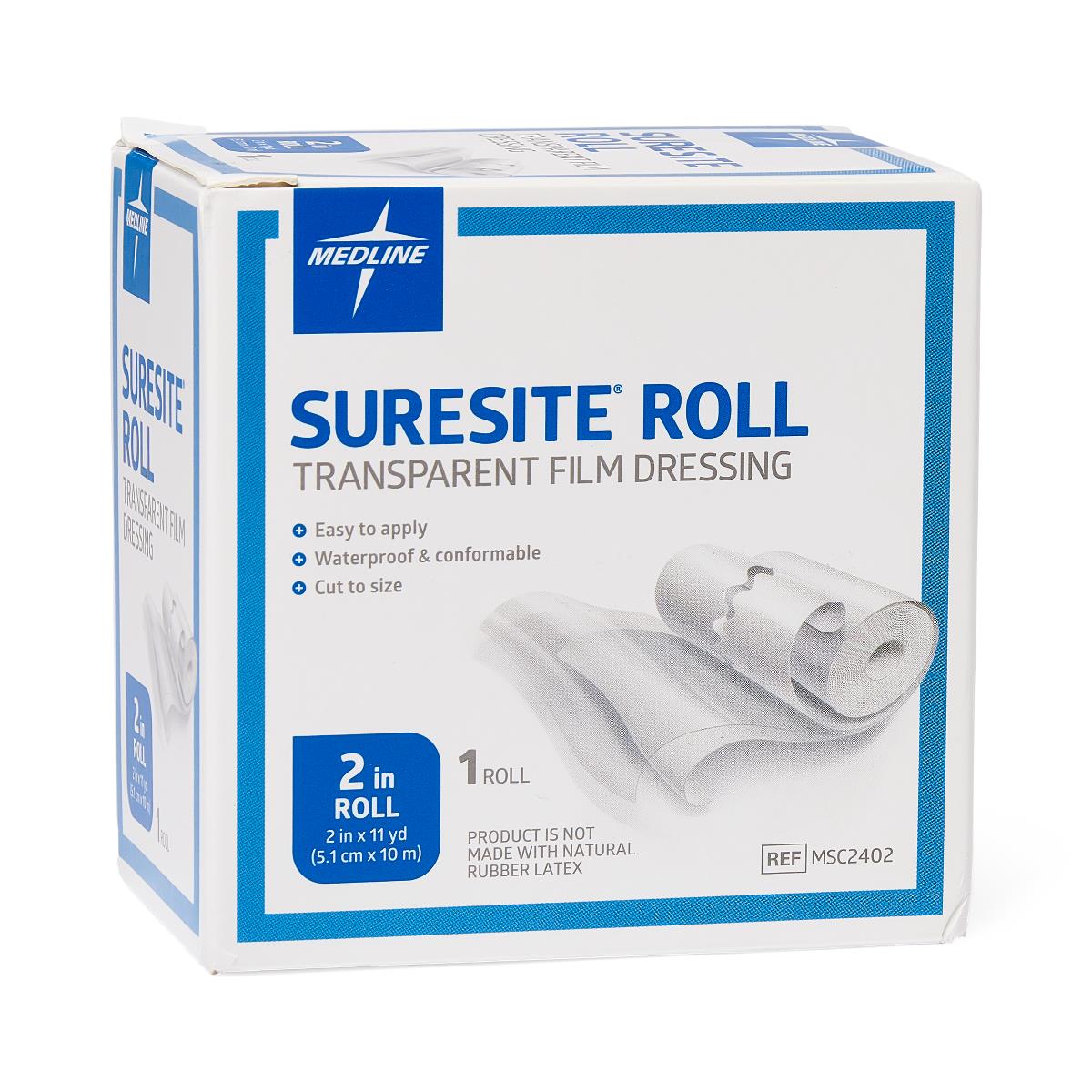 SureSite Transparent Film Dressing Roll - Waterproof Wound Care & IV Site Protection