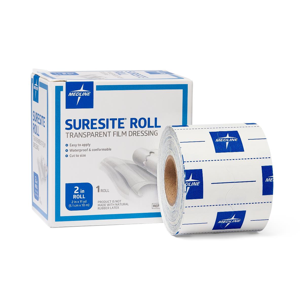 SureSite Transparent Film Dressing Roll - Waterproof Wound Care & IV Site Protection
