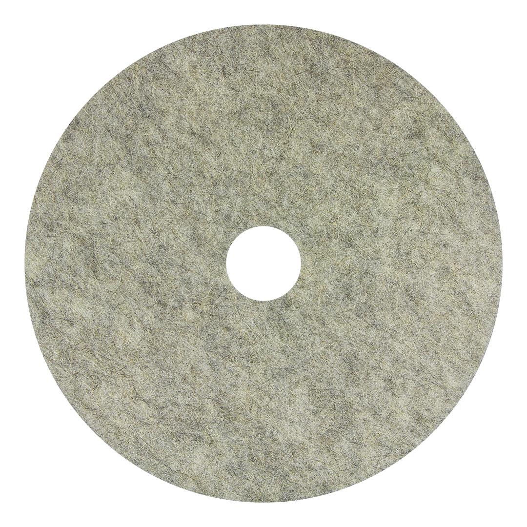 Medline Natural Fiber Burnishing Pads - High Gloss Floor Finishing for Hard Surfaces (19" & 20")