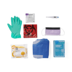 Medline Standard MRSA Protection Kit - Complete Isolation & Infection Control - Case of 10