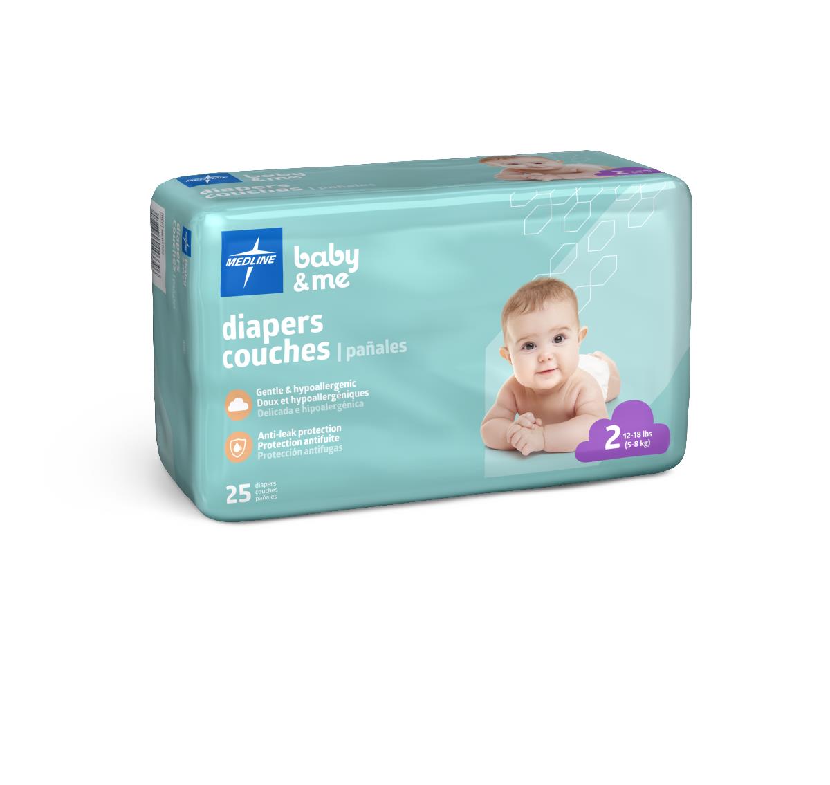 Premium Disposable Baby Diapers - Ultra-Absorbent with Leak Protection (Sizes Newborn-7)
