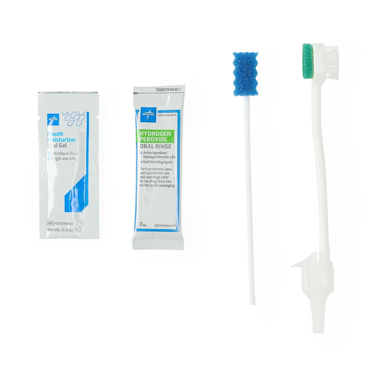 Medline Suction Toothbrush Kit with Hydrogen Peroxide Gel