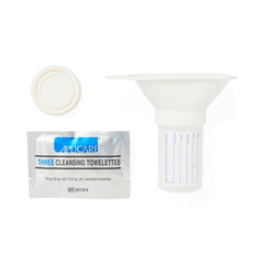 Medline Deluxe Midstream Urine Collection Kit, 3 oz - Sterile Specimen Cup with Integrated Funnel
