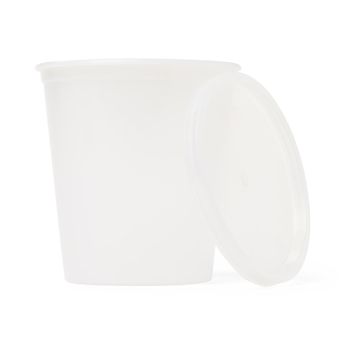 Polypropylene Pathology Specimen Containers with Snap-Lock Lids - 16oz Laboratory Collection Jars