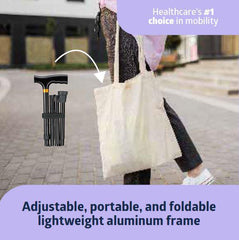 Reach, Grab & Go Kit for Caregivers - 3-in-1 Mobility Aid Set with Folding Cane, Reacher & Shoehorn