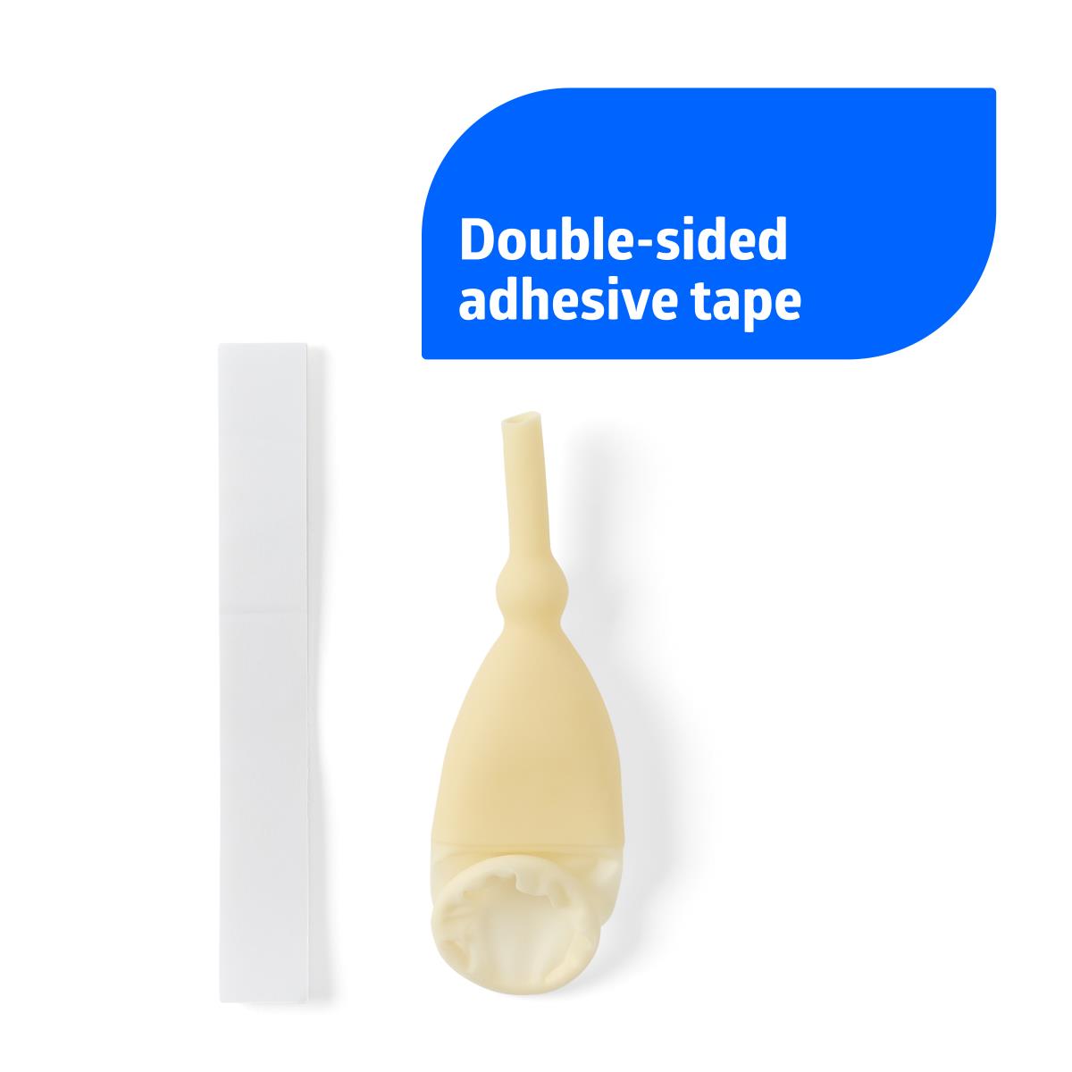 Exo-Cath Latex Male External Catheters by Medline - Secure Adhesive Foam Tape (DYND12303)