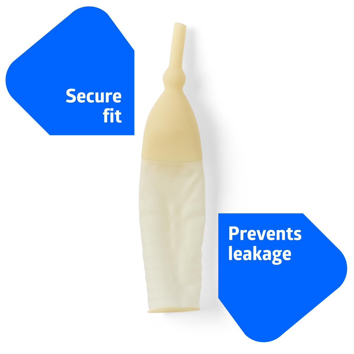 Exo-Cath Latex Male External Catheters by Medline - Secure Adhesive Foam Tape (DYND12303)
