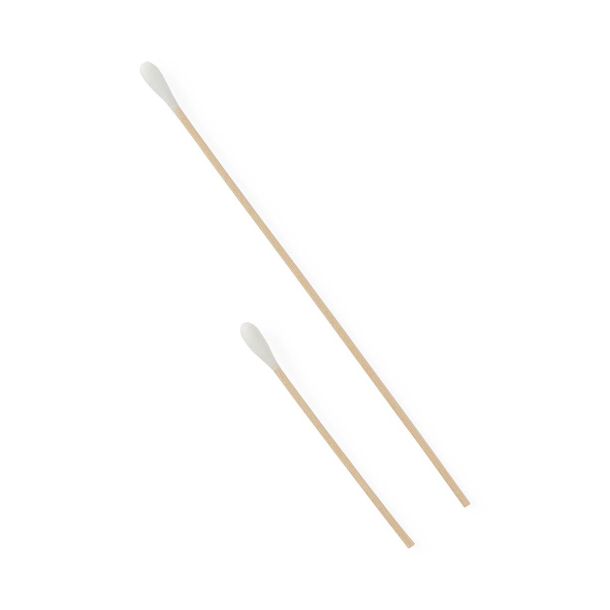 Nonsterile Cotton-Tipped Wood Applicator - 100% Cotton Tip for Wound Care, Specimen Collection & Topical Application