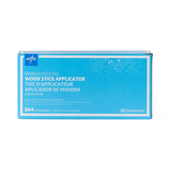 Medline Nonsterile Wooden Applicator Sticks, 6 Inch - Multipurpose Lab & Clinical Use (Box of 1000)