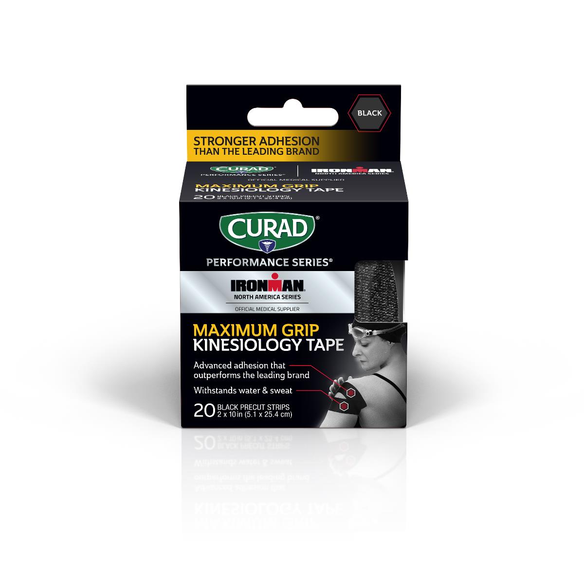 Kinesiology Tape - 2 x 10 Inch Cotton Elastic Athletic Support Bandage for Muscle Pain Relief