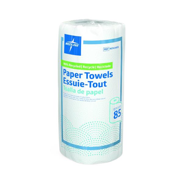 2-Ply Perforated Paper Towel Roll - White Deluxe Absorbent Roll Towels for Medical & Commercial Use