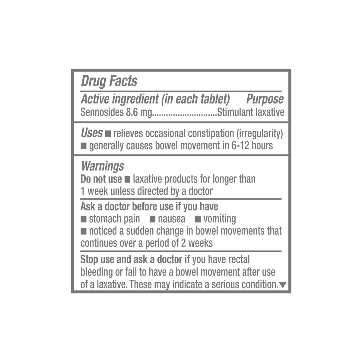 Medline Senna Tablets - Natural Laxative for Gentle Overnight Constipation Relief