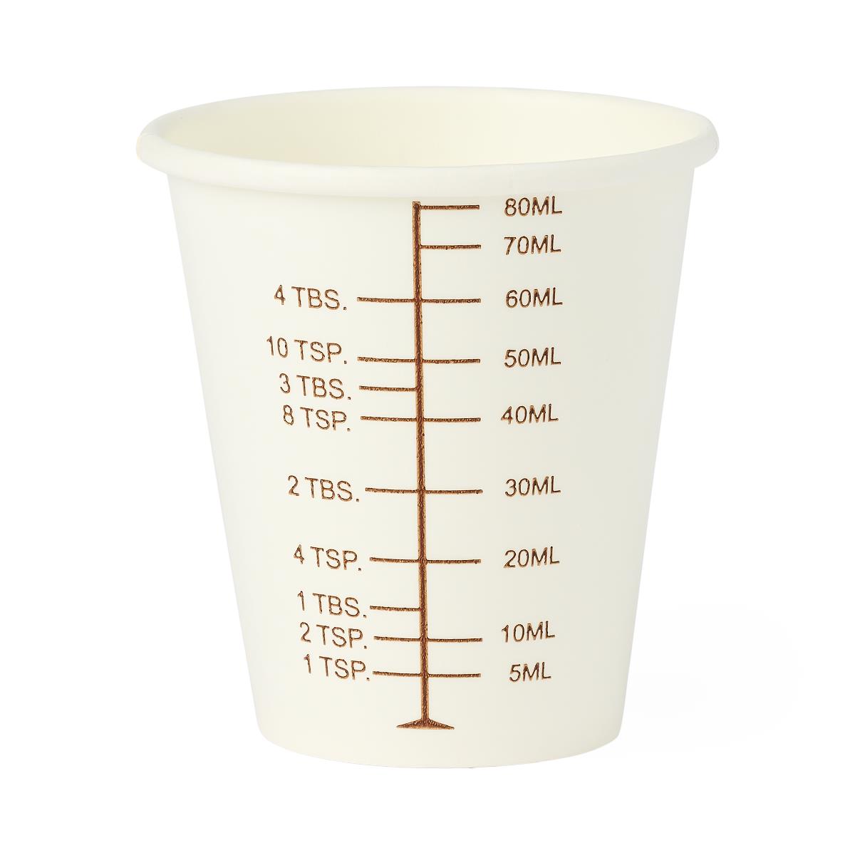 Medline Graduated Disposable Paper Drinking Cups - Eco-Friendly Sugarcane Fiber with Measurement Markings (3oz & 16oz)