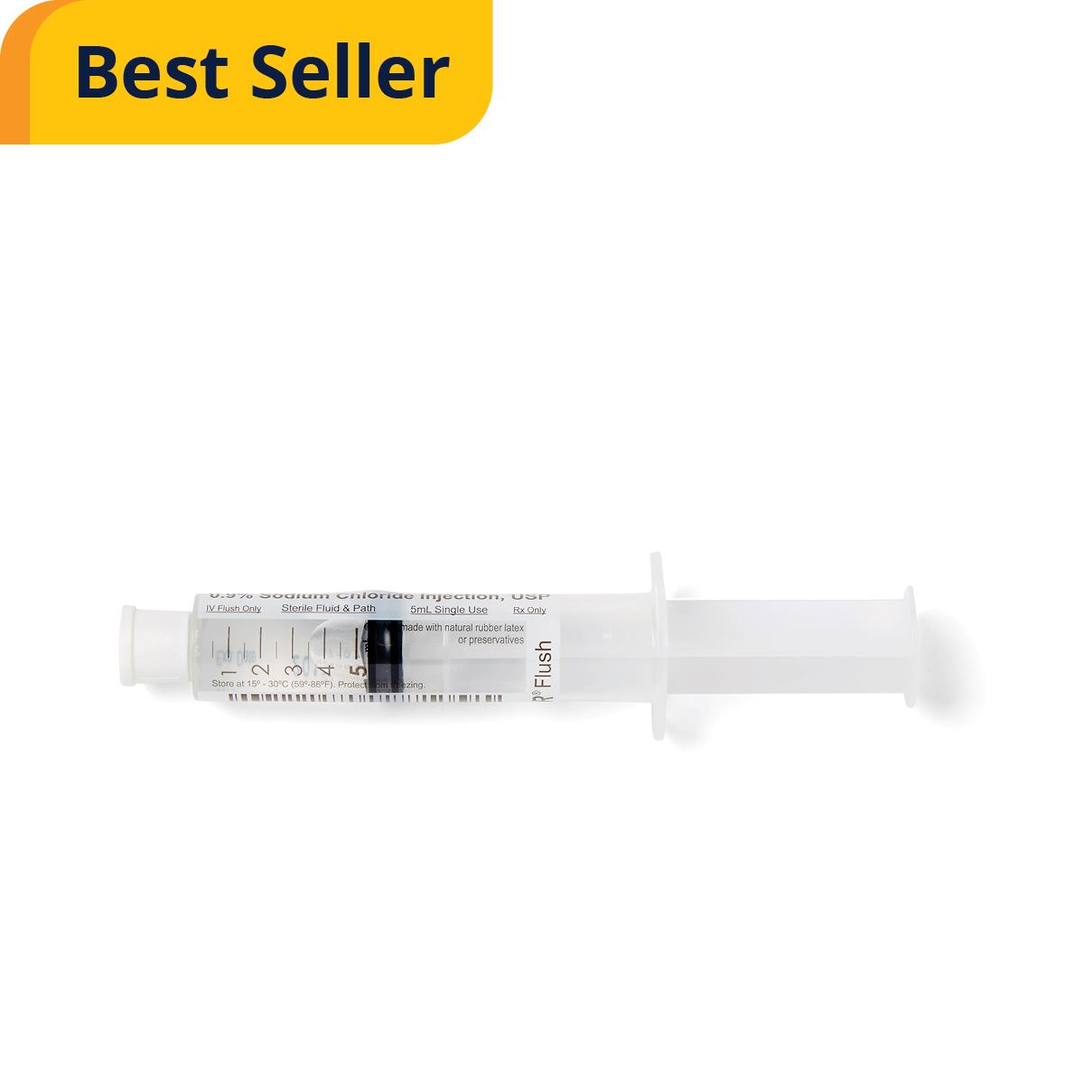 Medline Saline Flush Syringes Prefilled 10 mL - Sterile Luer Lock Compatible