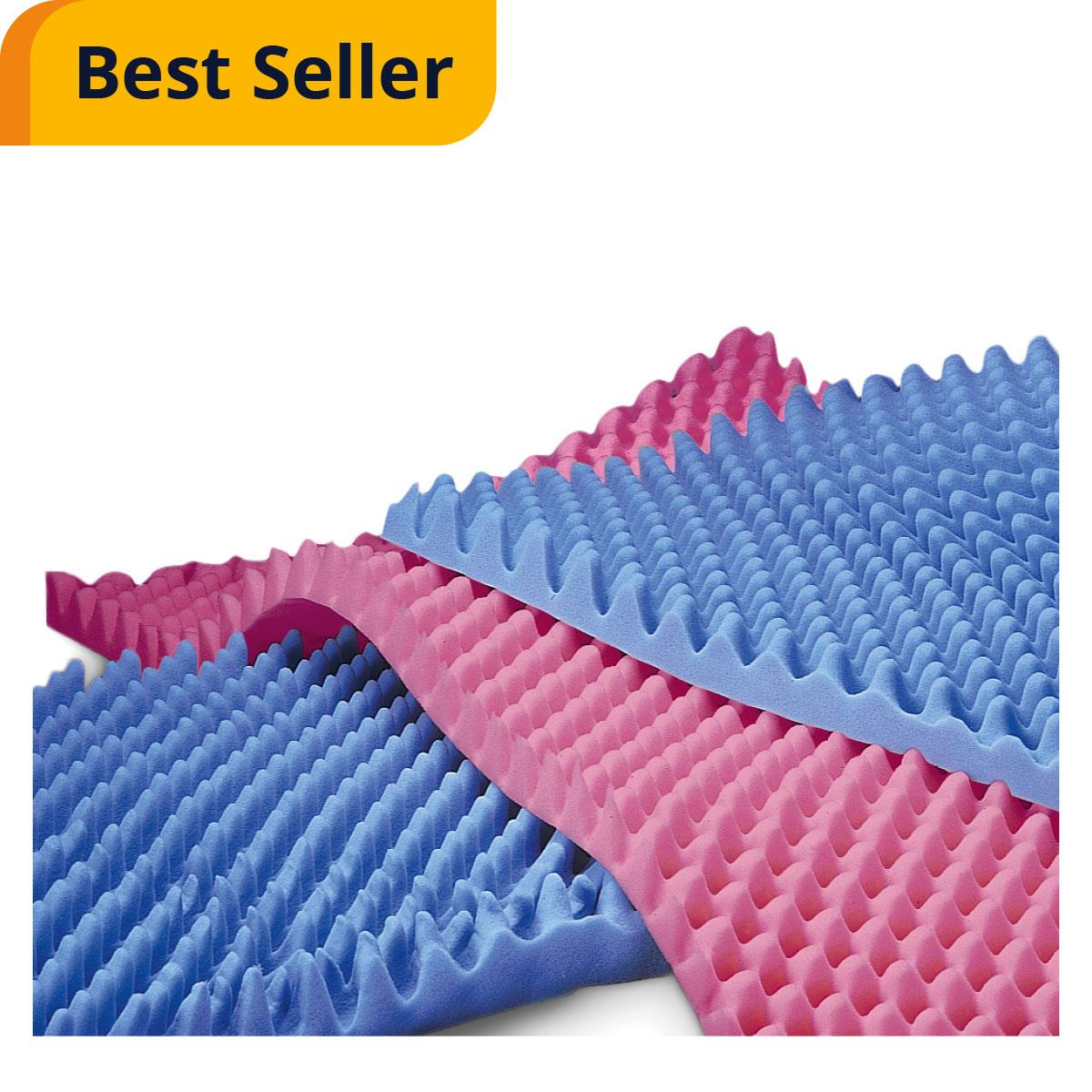 Convoluted Foam Bed Pad - Medical Grade Pressure Relief Overlay for Patient Comfort