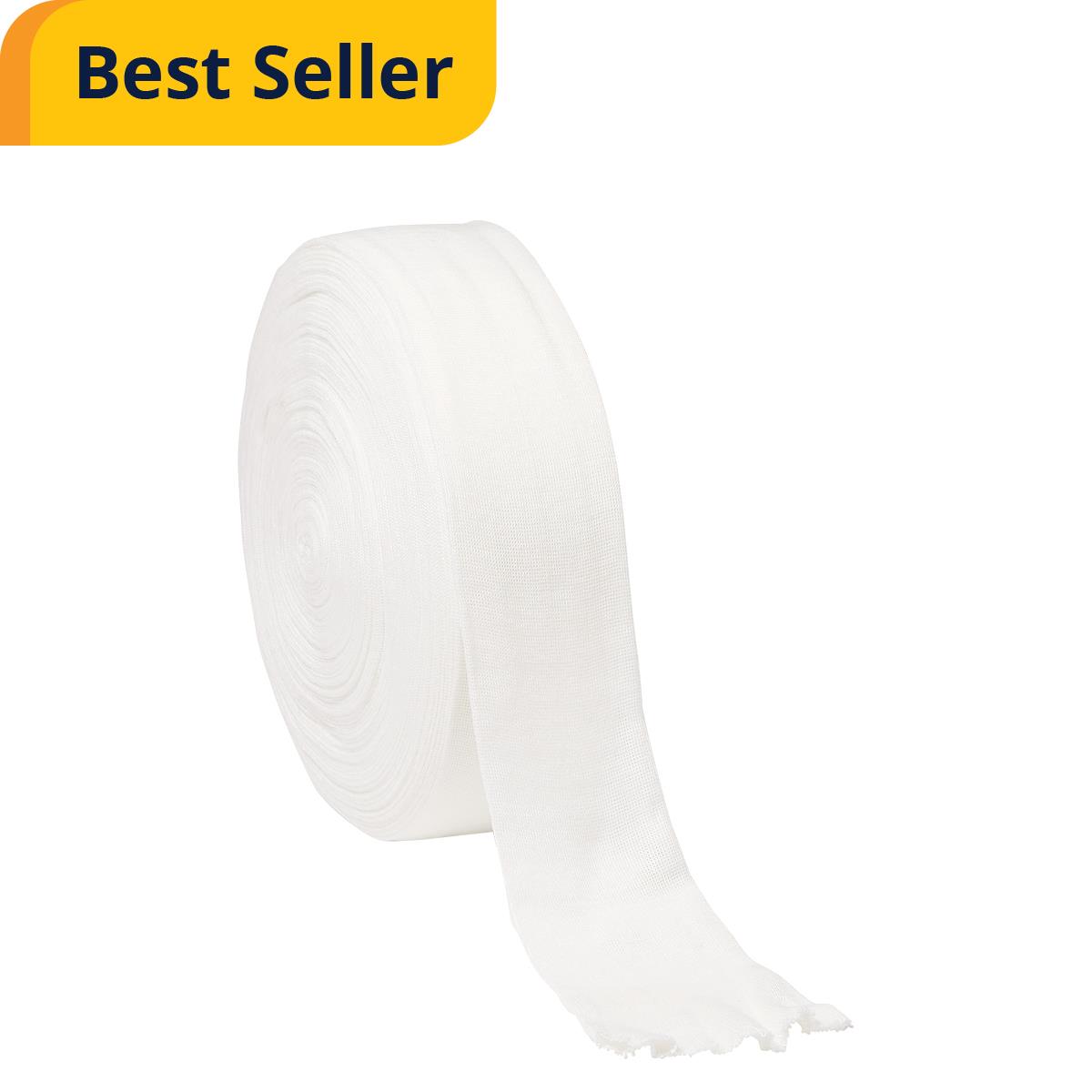 Nonsterile Tubular Unbleached Stockinettes - Medical Grade Rib-Knit Roll