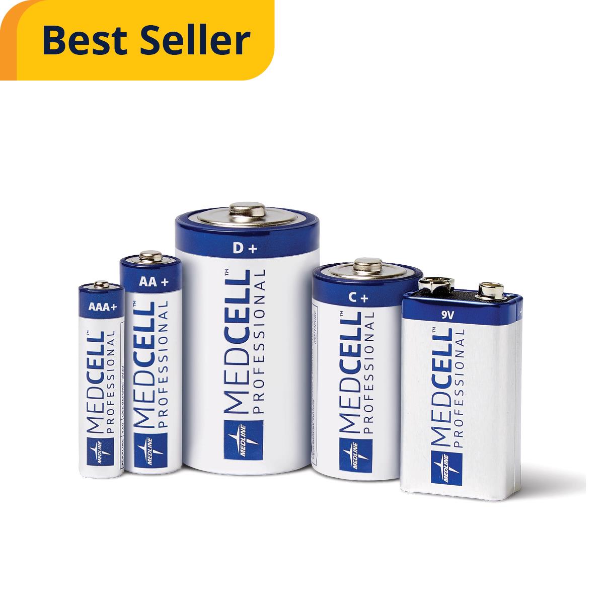MedCell Professional Alkaline Batteries - 9V Medical Grade for Clinical Devices