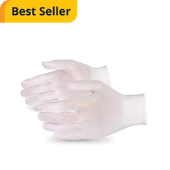 Medline Nylon Glove Liner - Washable Reusable Seamless Knit Comfort Gloves for Food Handling & Disposable Glove Protection
