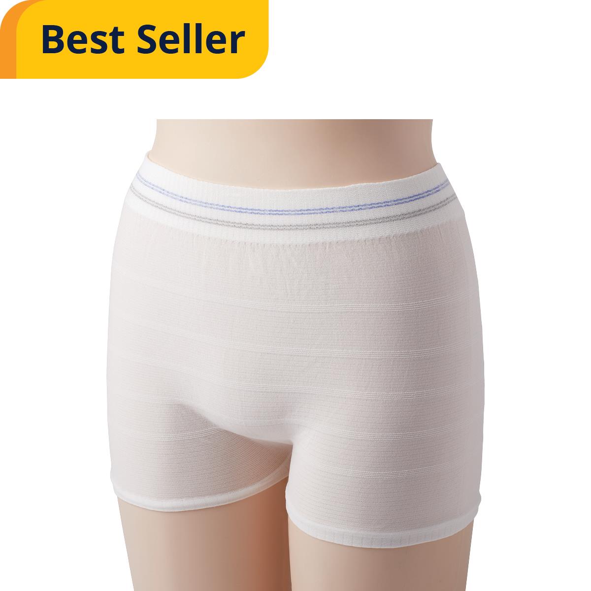 Premium Mesh Knit Incontinence Support Pants - Reusable, Seamless Design