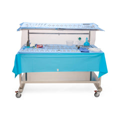 Medline Heavy Duty 2-Tier Sterile Back Table Cover - Single Use Surgical Drape