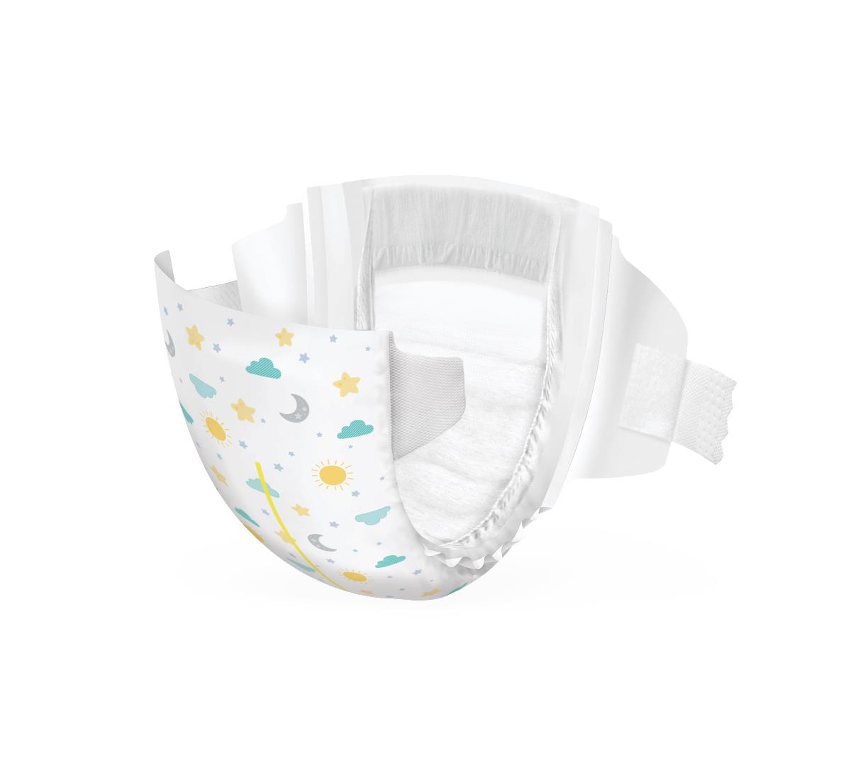 Premium Disposable Baby Diapers - Ultra-Absorbent with Leak Protection (Sizes Newborn-7)