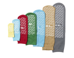 Single-Tread Patient Slippers - Non-Slip Hospital Socks with Terry Cloth Interior