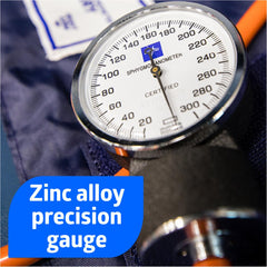 Professional Reusable Neoprene Handheld Aneroid Sphygmomanometer - Clinical Grade Blood Pressure Monitor