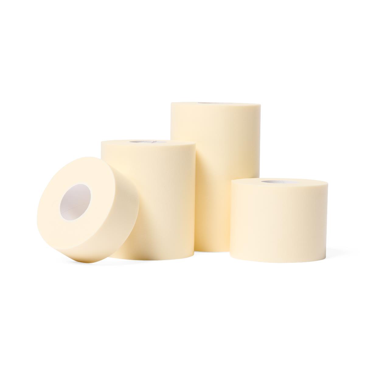Curad Elastic Foam Adhesive Medical Tape - Water Resistant, Hypoallergenic, Latex-Free - 2" & 4" Sizes