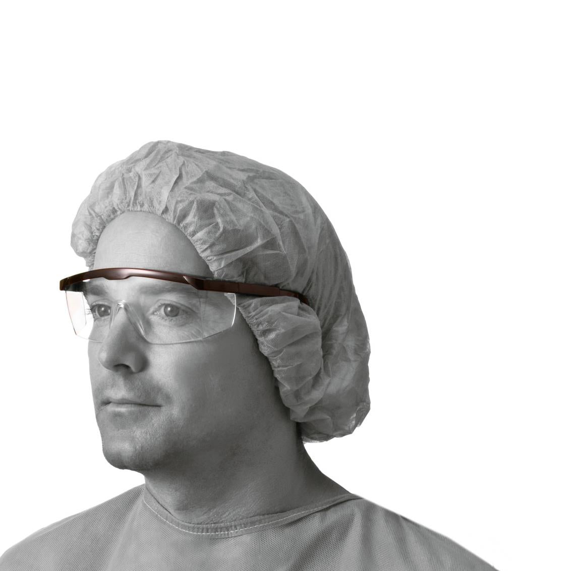 Medline Clear Safety Glasses with Black Frame - NON24774 | ANSI Certified Eye Protection