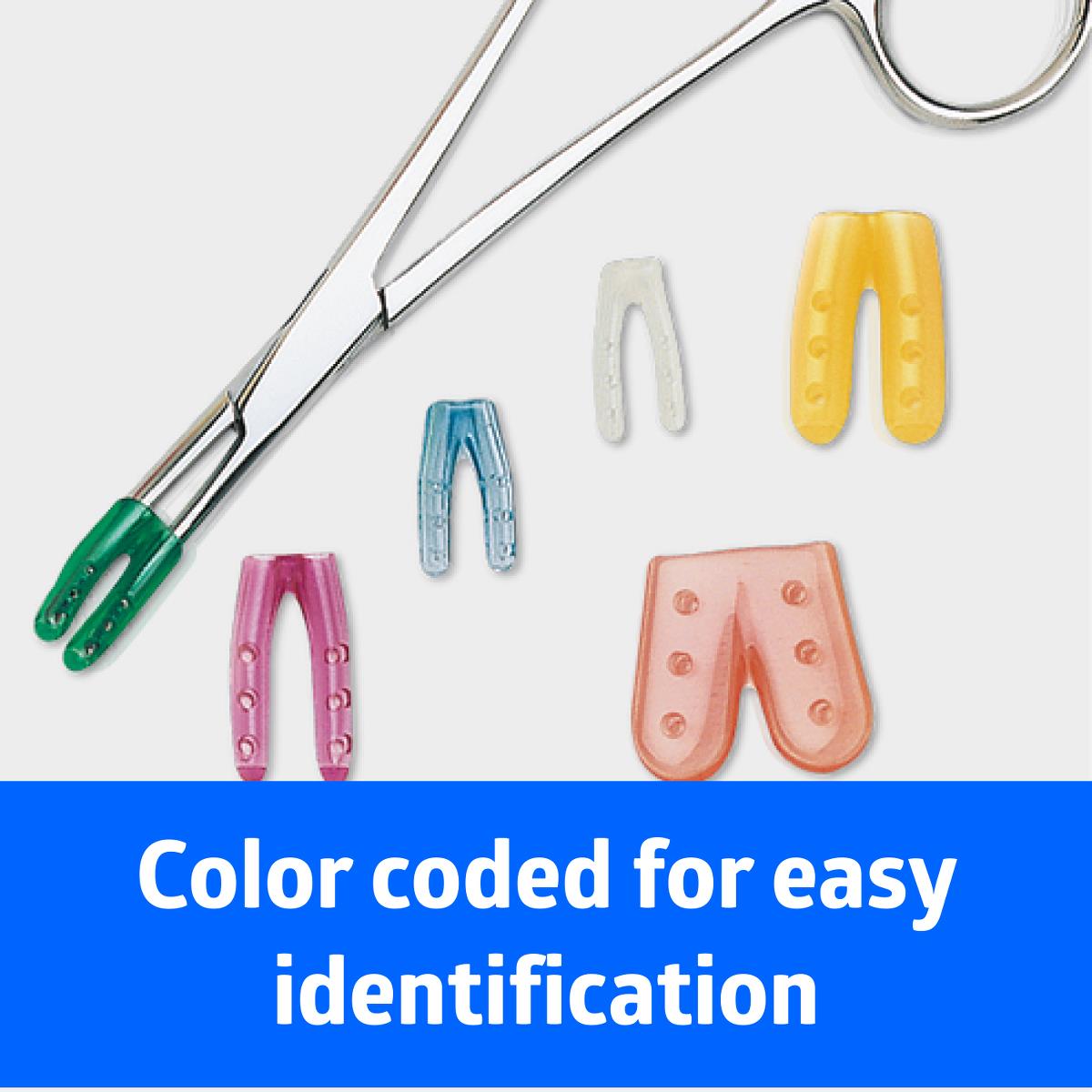 Medline Duo Vented Instrument Guard - Steam Sterilization Tip Protectors with Color Coding