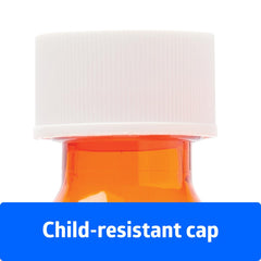 Amber Oval Pharmaceutical Bottles - UV Protection Light-Sensitive Medication Storage with Child-Resistant Caps