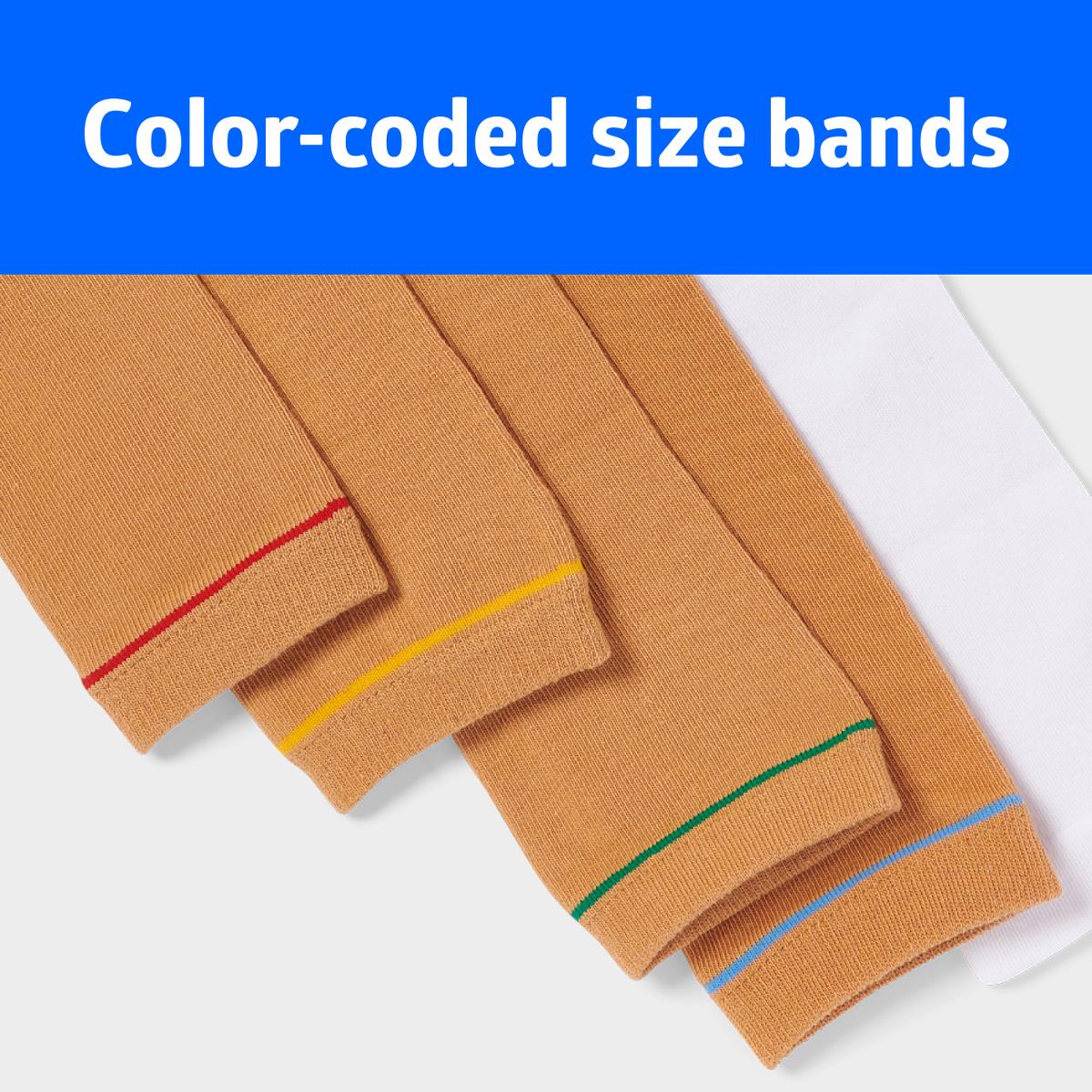 Medline Protective Arm Sleeves - Medical Grade Skin Protection with Color-Coded Sizing