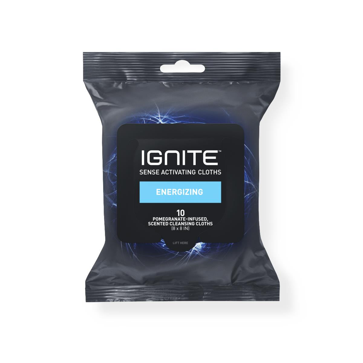 Energizing Coffee & Pomegranate Body Wipes - Large 8x8 Inch No-Rinse Cleansing Cloths