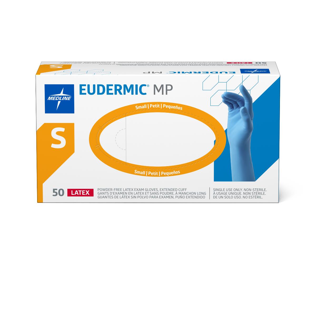 Eudermic MP Powder-Free 12" High-Risk Latex Exam Gloves - Extended Cuff Protection for Medical & Laboratory Use