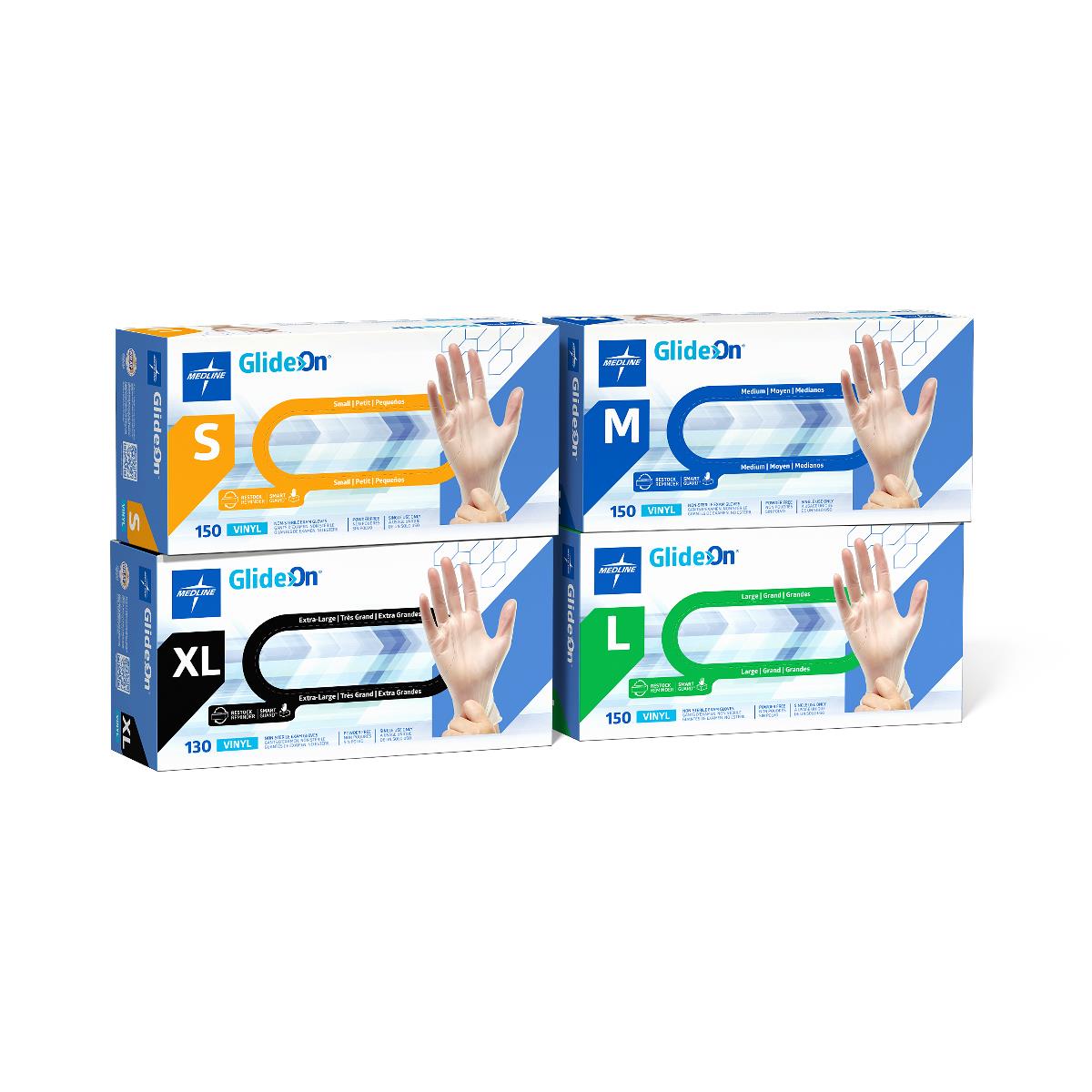 Premium Powder-Free Vinyl Exam Gloves - Easy Glide Technology for Healthcare & Medical Use