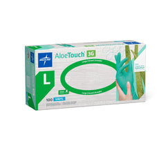 AloeTouch 3G Exam Gloves with Aloe Coating Green - Advanced Polymer Vinyl Gloves