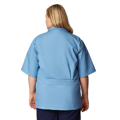 Unisex Zip Front Smock - Professional Medical Scrub Top with Pockets