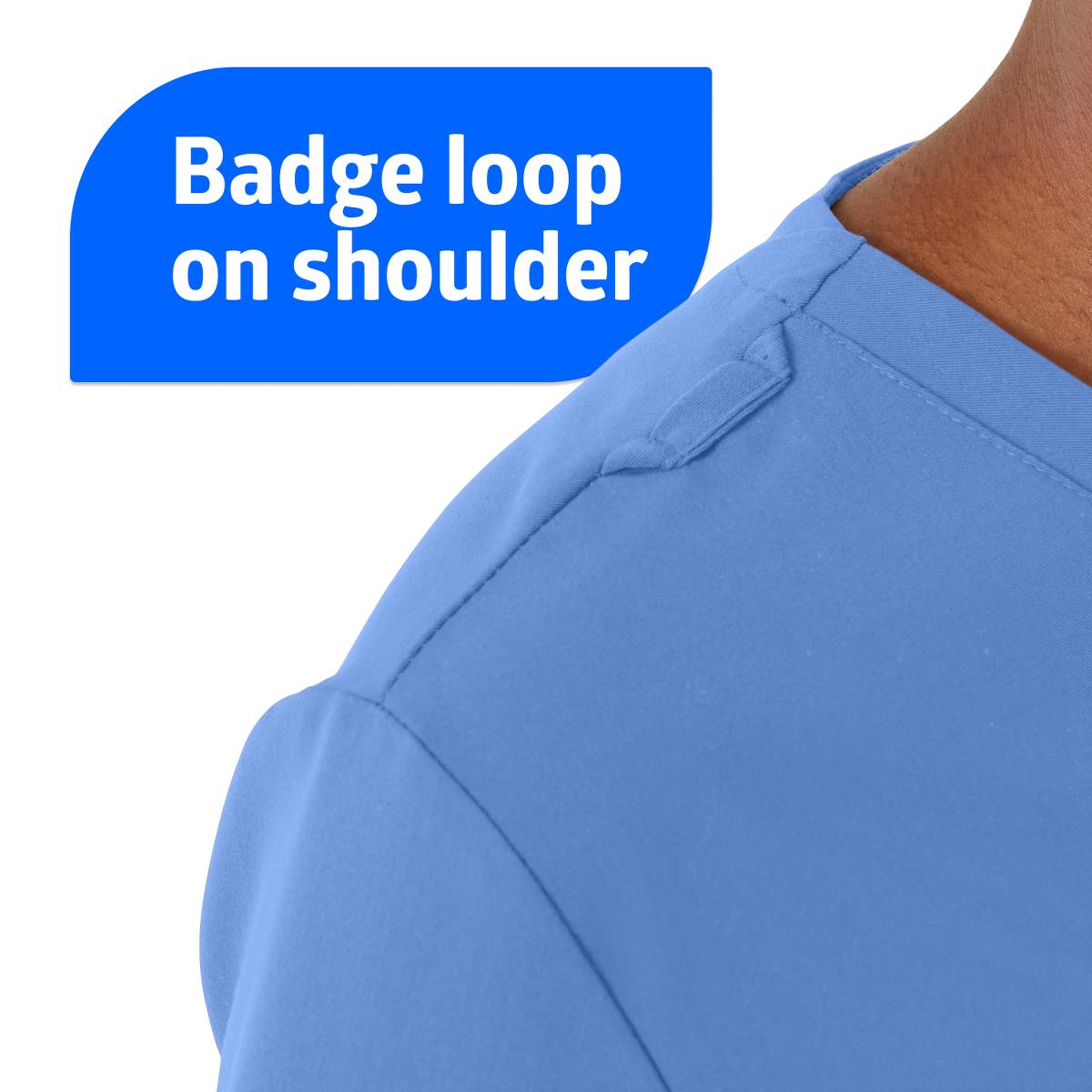 Women's V-Neck Scrub Top with 3 Pockets - Professional Medical Uniform