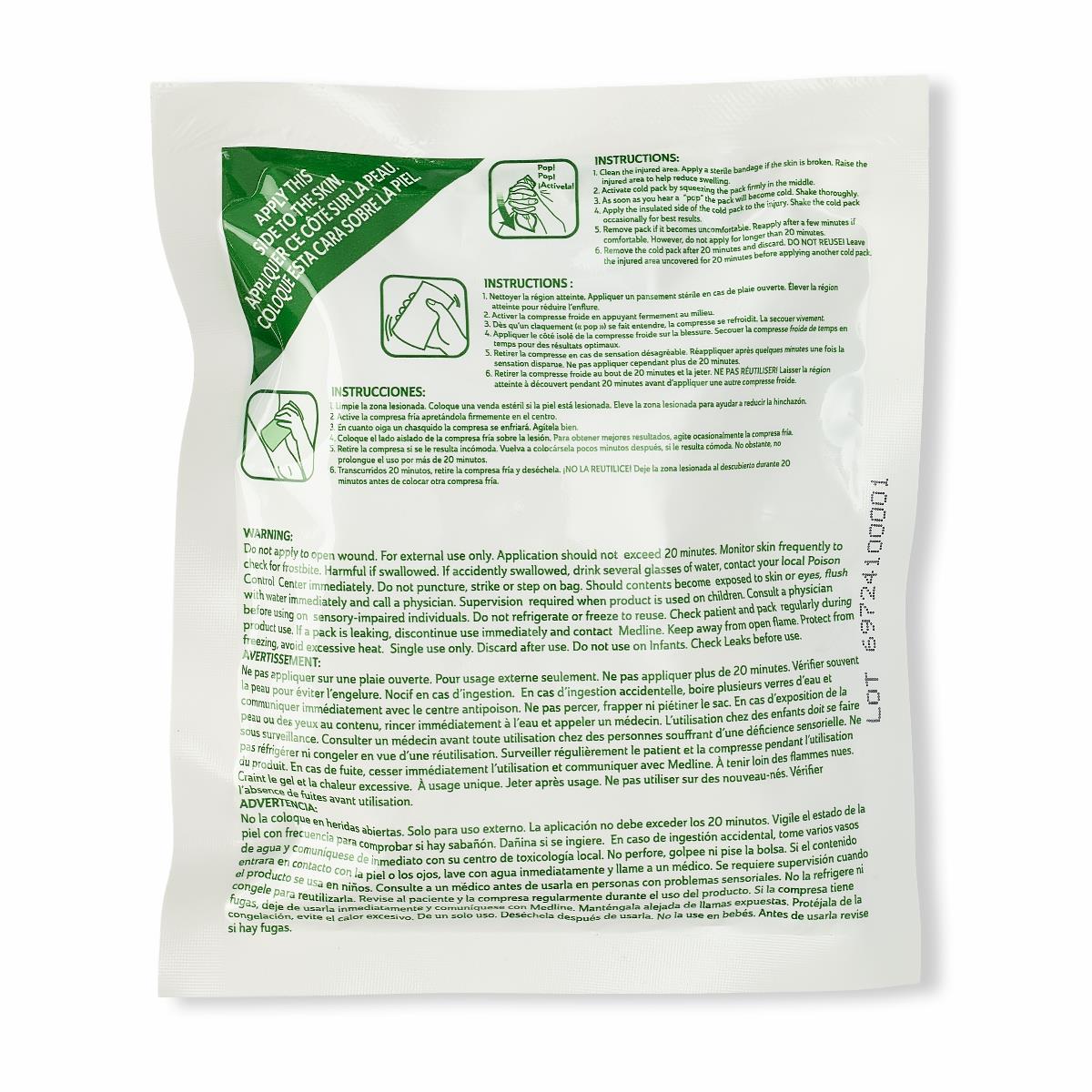 Instant Cold Pack 5"x6" - Disposable Emergency Ice Pack, Case of 24