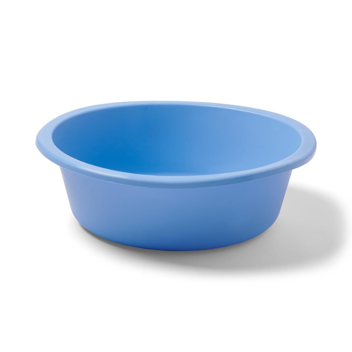 Medline Autoclavable Round Washbasin - Blue 5-Quart Medical Grade Sterilizable Basin (Case of 12)