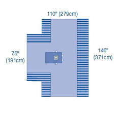 UltraGard Hand Drapes - Level 4 Protection, 110 x 146 x 75 Inch, Sterile Surgical Drapes